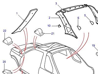 K01155 POST AND SILL FINISHERS  Freelander 1 (L314)