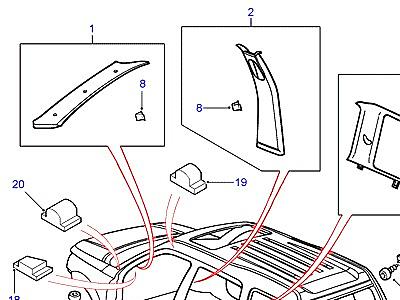 K01160 POST AND SILL FINISHERS  Freelander 1 (L314)