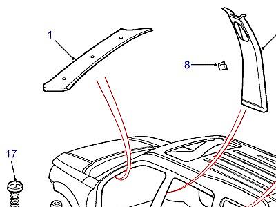 K01170 POST AND SILL FINISHERS  Freelander 1 (L314)