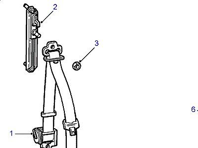 N01005 РЕМНИ БЕЗОПАСНОСТИ ПЕРЕДНИХ СИДЕНИЙ  Freelander 1 (L314)