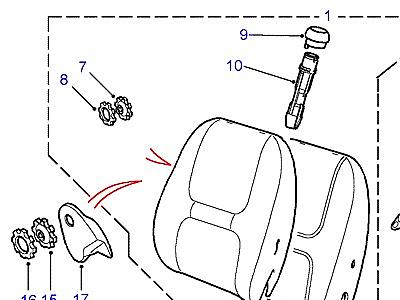 N02010 ПЕРЕДНИЕ СИДЕНЬЯ  Freelander 1 (L314)