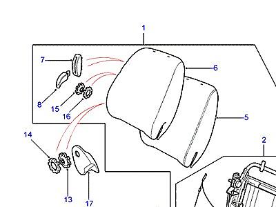 N02040 ПЕРЕДНИЕ СИДЕНЬЯ  Freelander 1 (L314)