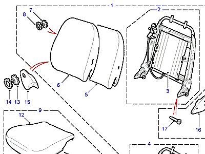 N02045 ПЕРЕДНИЕ СИДЕНЬЯ  Freelander 1 (L314)