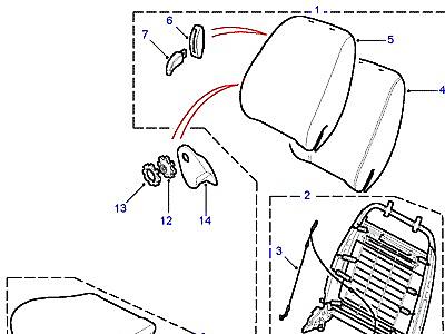 N02050 ПЕРЕДНИЕ СИДЕНЬЯ  Freelander 1 (L314)