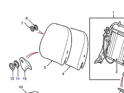 N02100 ПЕРЕДНИЕ СИДЕНЬЯ  Freelander 1 (L314)
