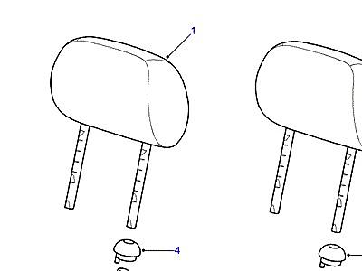 N02110 ПОДГОЛОВНИК  Freelander 1 (L314)