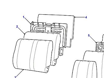 N02170 REAR SEAT - TRIPLE  Freelander 1 (L314)