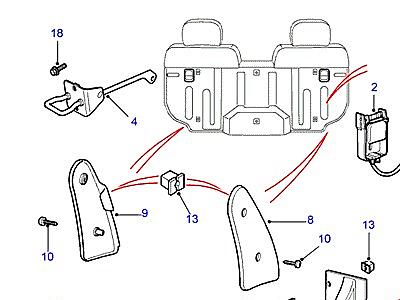 N02215 BENCH-LOCKDOWN MECHANISM & SQUAB RELEASE  Freelander 1 (L314)