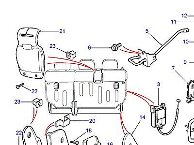 N02220 SPLIT-LOCKDOWN MECHANISM & SQUAB RELEASE  Freelander 1 (L314)