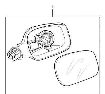 O01030 DOOR MIRRORS  Freelander 1 (L314)