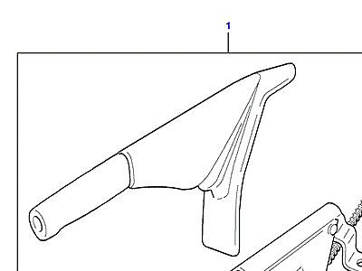 O01035 GAITERS CENTER CONSOLE-LEATHER-M25 & MILLENNNIUM  Freelander 1 (L314)