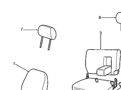 O01045 SEAT SQUAB & CUSHION ASSEMBLIES-M25  Freelander 1 (L314)