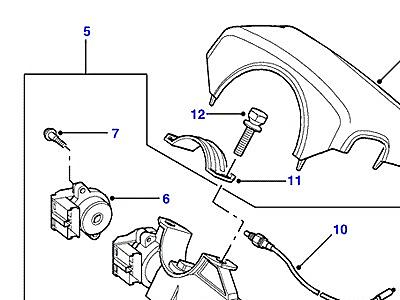 P03005 КОРПУС РУЛЕВОЙ КОЛОНКИ  Freelander 1 (L314)