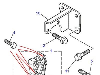 R01025 MOUNTINGS- ДИЗЕЛЬ  Freelander 1 (L314)