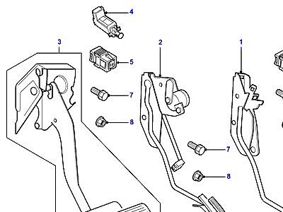 S01020 КОРПУС ПЕДАЛИ В СБОРЕ  Freelander 1 (L314)