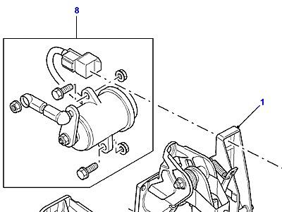 S01025 КОРПУС ПЕДАЛИ В СБОРЕ  Freelander 1 (L314)