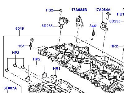 300AAI8 ГОЛОВКА ЦИЛИНДРОВ SI6 3.2L БЕНЗИН  Freelander 2 (L359)