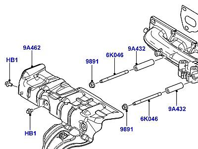 300AAS2 ВЫПУСКНОЙ КОЛЛЕКТОР 2.2 SINGLE TURBO ДИЗЕЛЬ  Freelander 2 (L359)