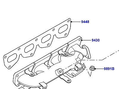 300AAT2 ВЫПУСКНОЙ КОЛЛЕКТОР 2.2 SINGLE TURBO ДИЗЕЛЬ  Freelander 2 (L359)