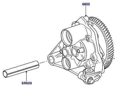 301AAU8 МАСЛЯНЫЙ НАСОС SI6 3.2L БЕНЗИН  Freelander 2 (L359)