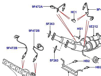 321AIM8 СИСТЕМА ВЫПУСКА SI6 3.2L БЕНЗИН  Freelander 2 (L359)