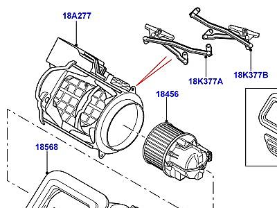 401AAP ВНЕШНИЕ ЭЛЕМЕНТЫ ОТОПИТЕЛЯ И КОНДИЦИОНЕРА  Freelander 2 (L359)