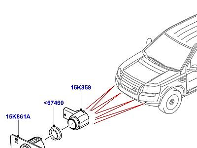 405ACL СИСТЕМА ПОМОЩИ ПРИ ПАРКОВКЕ  Freelander 2 (L359)