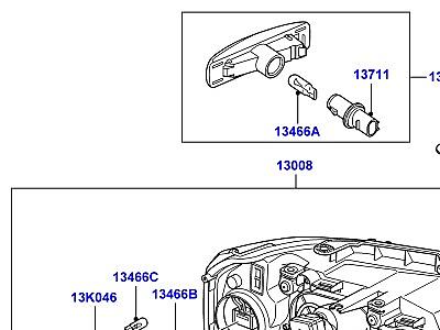 415AEI ФАРЫ И ПЕРЕДН.УКАЗ.ПОВОРОТА  Freelander 2 (L359)
