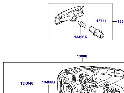 415AEJ ФАРЫ И ПЕРЕДН.УКАЗ.ПОВОРОТА  Freelander 2 (L359)