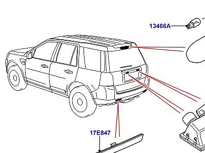 416AEY ЗАДНИЕ ФОНАРИ  Freelander 2 (L359)