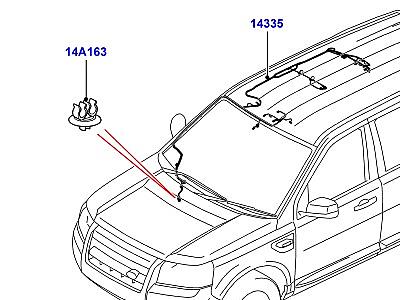 418AGK ЭЛЕКТРОПРОВОДКА КУЗОВА И ЗАДКА КРЫШКА  Freelander 2 (L359)