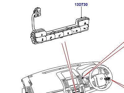 420AHO ПЕРЕКЛЮЧАТЕЛИ ПАНЕЛЬ ПРИБОРОВ И КОНСОЛЬ  Freelander 2 (L359)