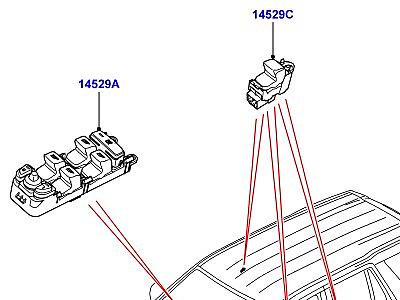 420AHP ПЕРЕКЛЮЧАТЕЛИ ДВЕРЬ  Freelander 2 (L359)