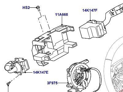420AHR ПЕРЕКЛЮЧАТЕЛИ STEERING WHEEL  Freelander 2 (L359)