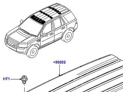 500AAG КРЫША ИЗ ЛИСТОВОГО МЕТАЛЛА  Freelander 2 (L359)