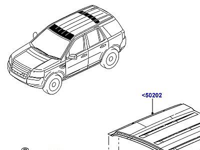 500AAH КРЫША ИЗ ЛИСТОВОГО МЕТАЛЛА  Freelander 2 (L359)