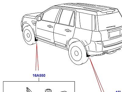500AAT БРЫЗГОВИКИ АКСЕССУАРЫ  Freelander 2 (L359)