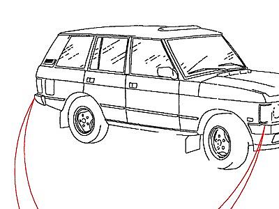 A01030 LAMP GUARDS  Range Rover Classic