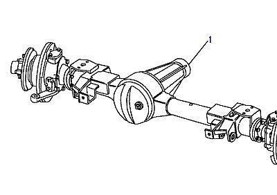 B03045 FRONT AXLE В СБОРЕ -NON ELECTRONIC AIR SUSPENSION  Range Rover Classic