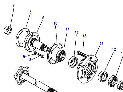 B06035 HUBS AND ПРИВОДНОЙ ВАЛS  Range Rover Classic