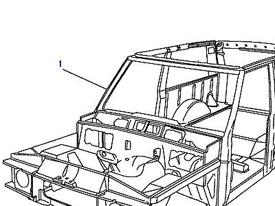 C01030 КАРКАС КУЗОВА  Range Rover Classic