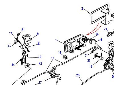 C01090 DOOR LOCKS REAR  Range Rover Classic