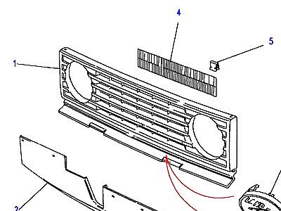 C01150 GRILLE & HEADLAMP SURROUND  Range Rover Classic