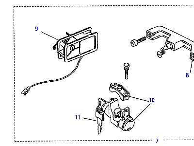 C01160 LOCKSETS-1992/93/95MY (JA,KA,MA)  Range Rover Classic