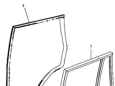 C01195 REAR SIDE DOOR FRAME  Range Rover Classic