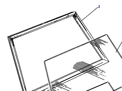 C01220 SIDE WINDOW - REAR  Range Rover Classic