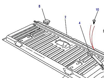C01235 TAILGATE В СБОРЕ -LOWER  Range Rover Classic