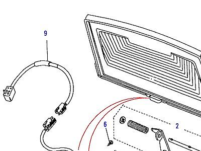 C01255 UPPER TAILGATE CENTRAL LOCKING  Range Rover Classic