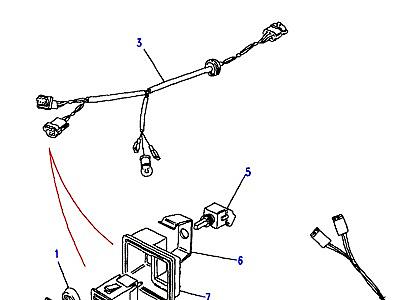 D03040 HARNESS - DOOR - FRONT  Range Rover Classic