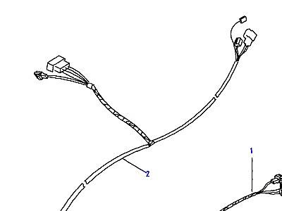D03045 HARNESS - DOOR - REAR  Range Rover Classic